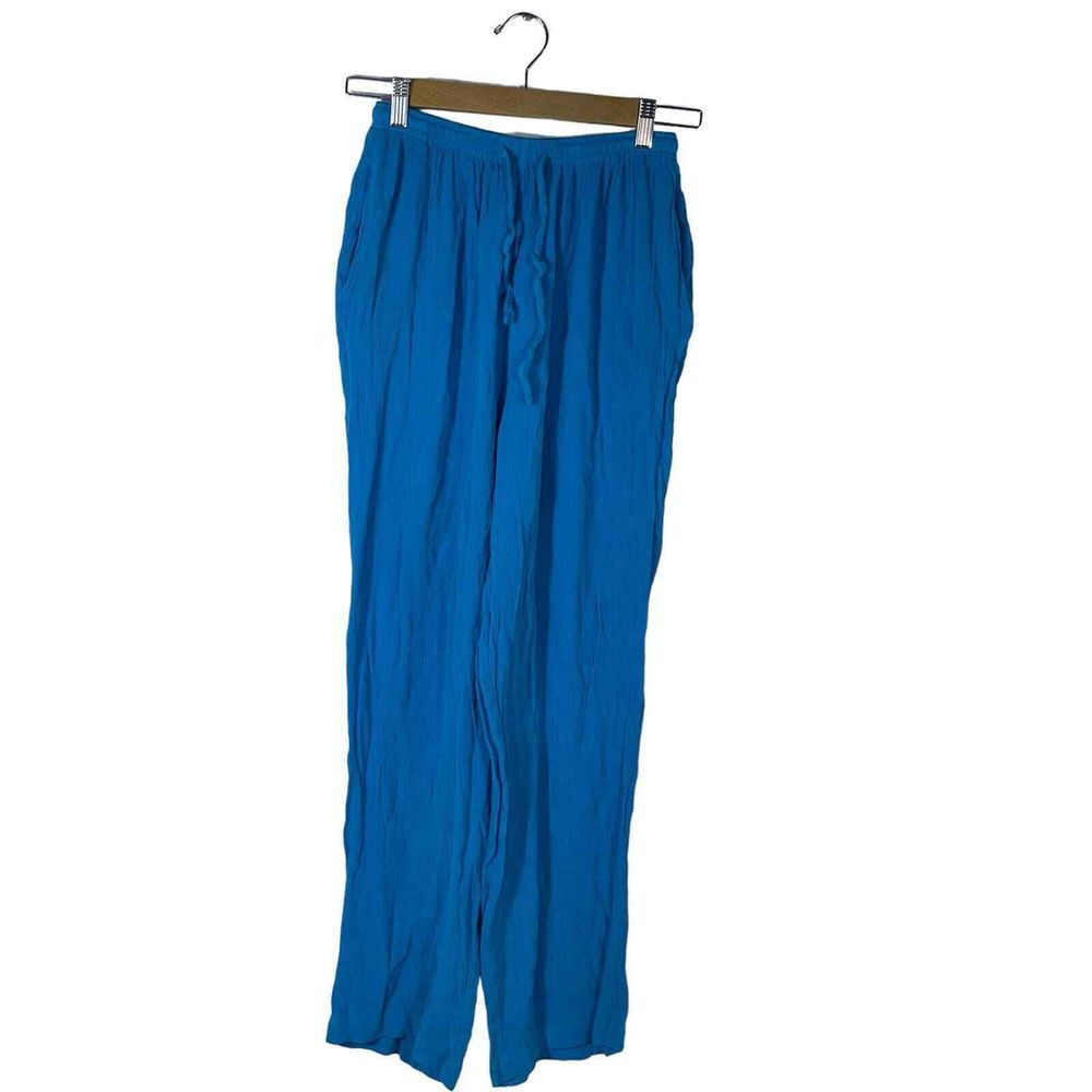 Tower Hill Bright Pants M Rayon Stretch‎ Waist 12x25 Y2K Pocket Pull on